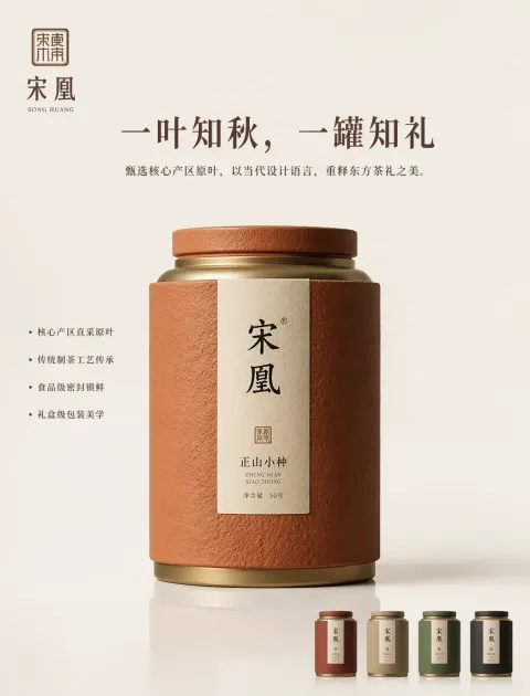 Minimalist Chinese Tea Gift Poster
