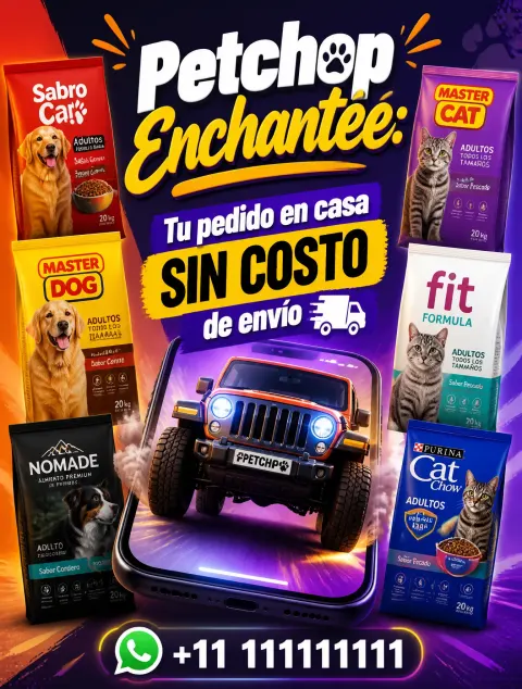 Pet Food Free Delivery Ad