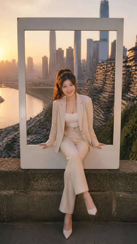 Chongqing Vintage Frame Fashion Portrait