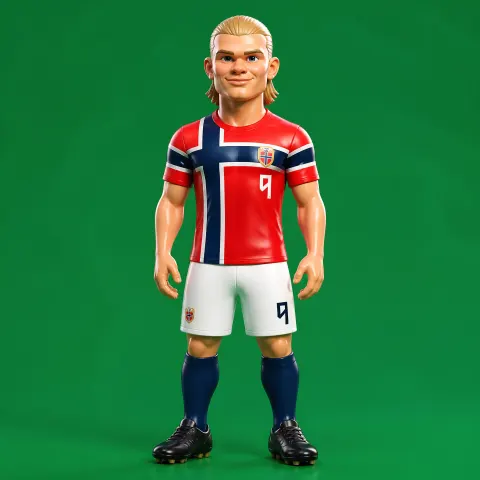 Haaland Glossy 3D Figure