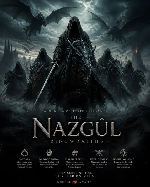 Nazgul Ringwraith Character Poster