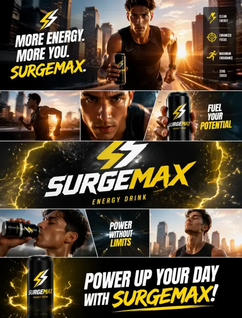 SurgeMax Energy Drink Ad