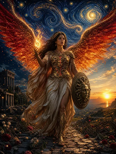 Phoenix Woman Walking Into Dawn