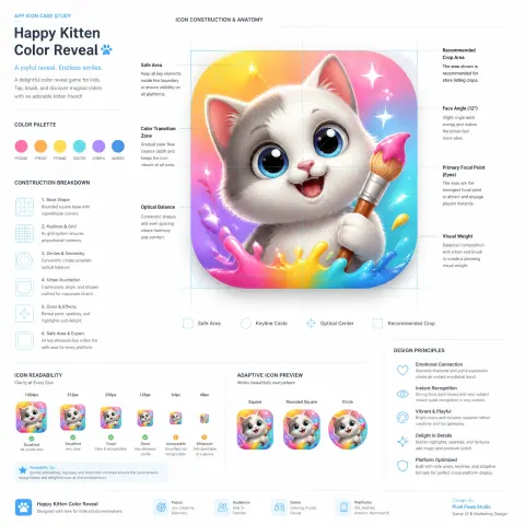 Premium Kitten Icon Design System