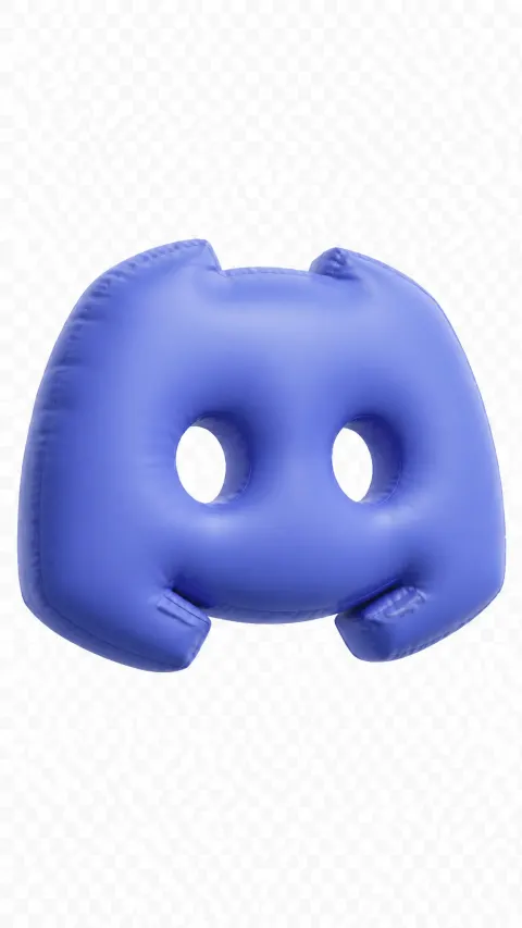 Discord 3D Inflatable Logo Render