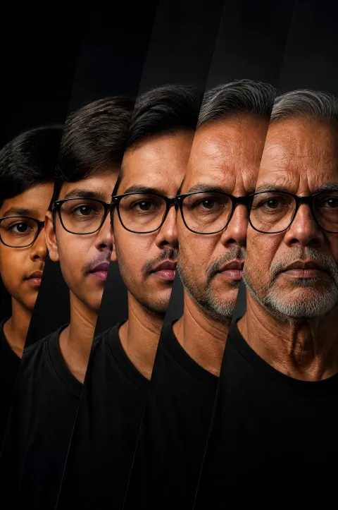 Lifespan Cinematic Portrait Evolution