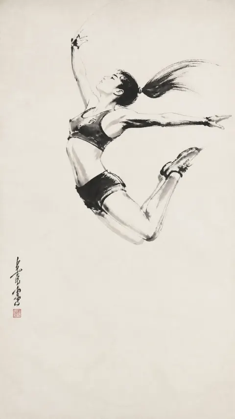 Ink Athlete in Flight