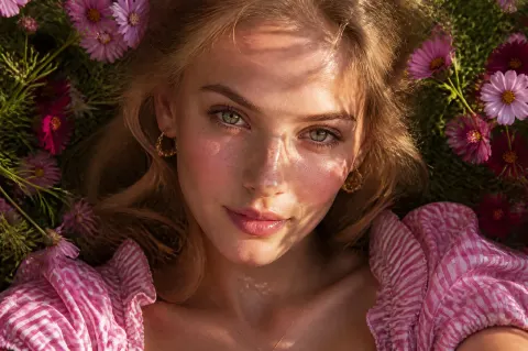 Ultra Realistic Spring Beauty Portrait
