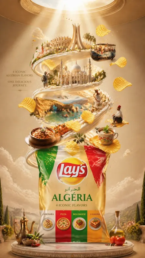 Algeria Luxury Chips Travel Ad