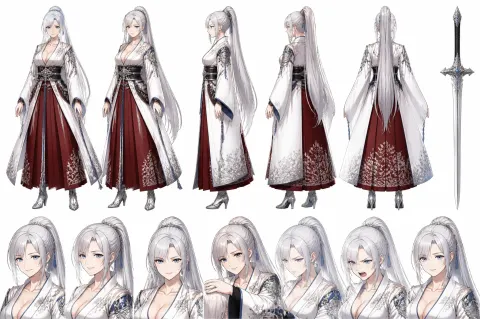 Silver Swordswoman Character Sheet