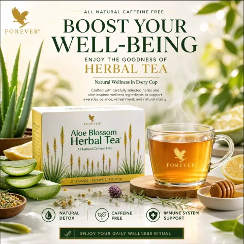 Premium Aloe Herbal Tea Ad