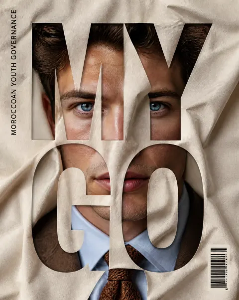 Fabric Typography Editorial Portrait