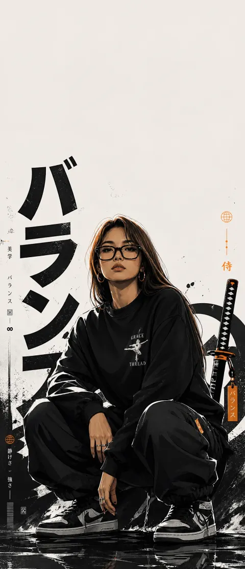 Japanese Streetwear Anime Lock Screen
