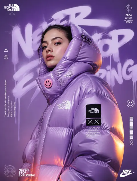 Futuristic Streetwear Fashion Poster