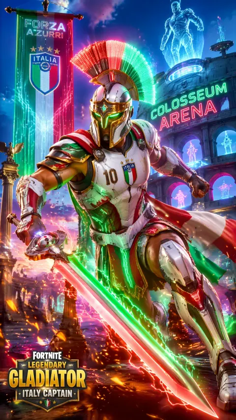 Italy Captain Reimagined As Fortnite Gladiator
