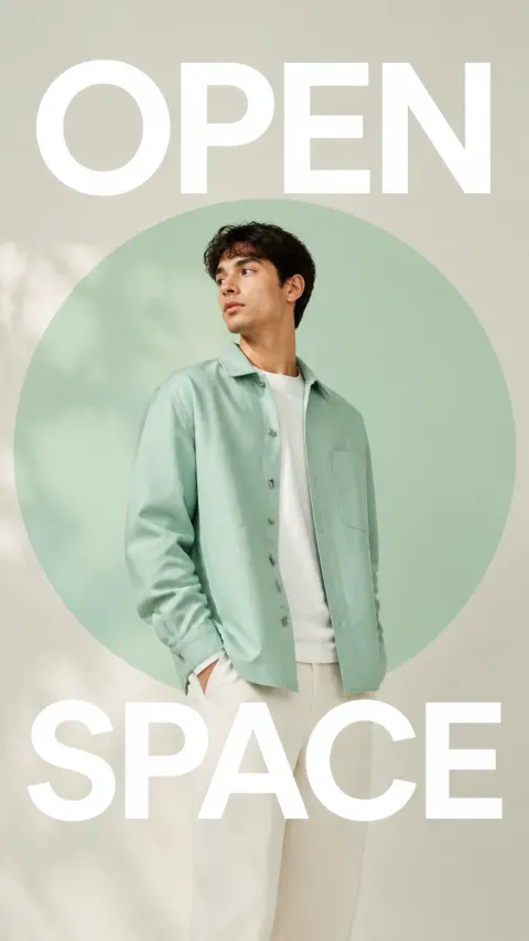 Mint Overshirt Open Space