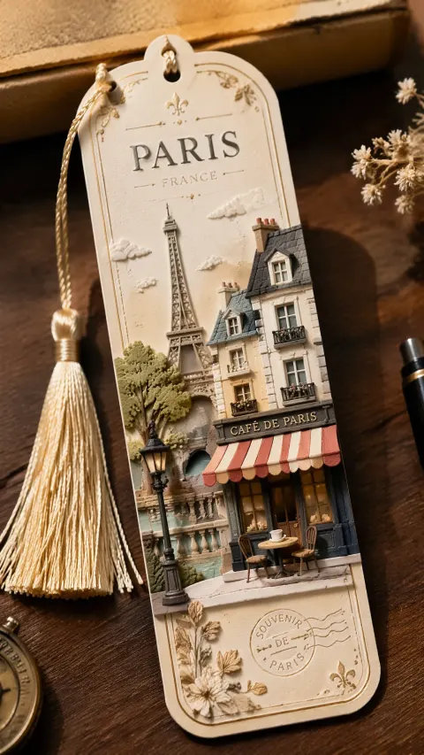Kyoto Paris Luxury Bookmark Art