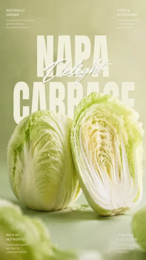 Minimalist Fresh Produce Poster Design