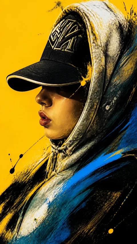 Dynamic Digital Portrait Art