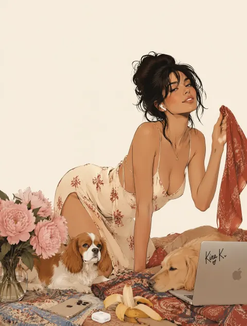 Luxury Fashion Illustration Kira K