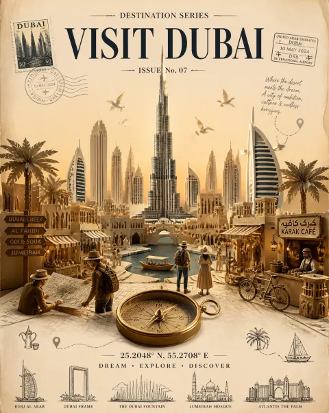 Dubai Papercraft Vintage Journey