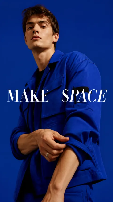Cobalt Gaze: Editorial Luxury