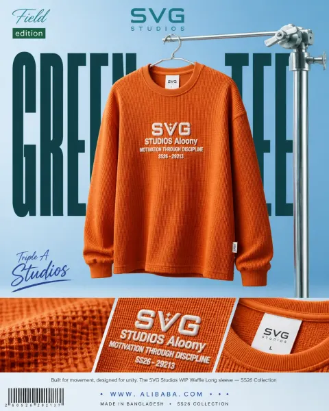 Luxury Waffle-Knit Streetwear Poster