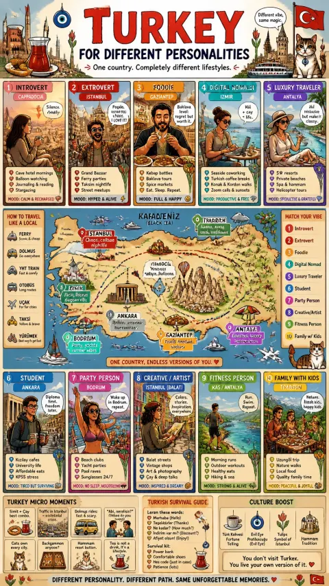 Turkey Travel Guide by Personality Type