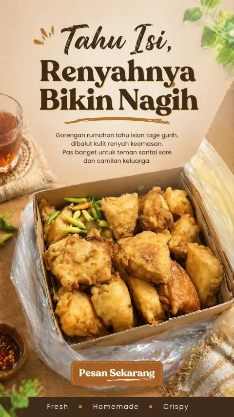 Premium Tahu Isi Instagram Story Poster