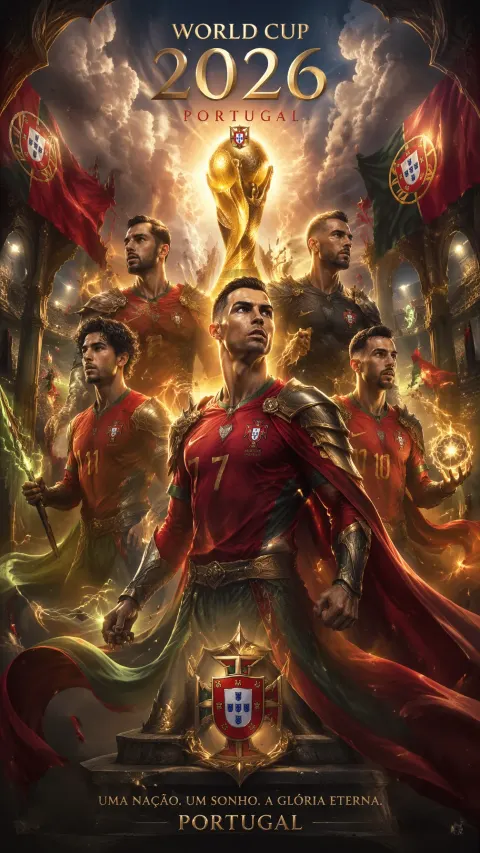 Portugal World Cup Fantasy Poster