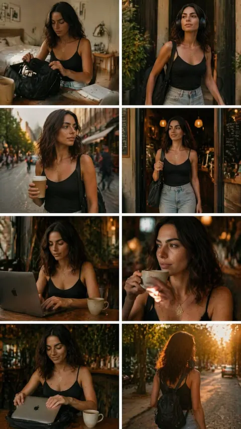 Cinematic Day in the Life Collage