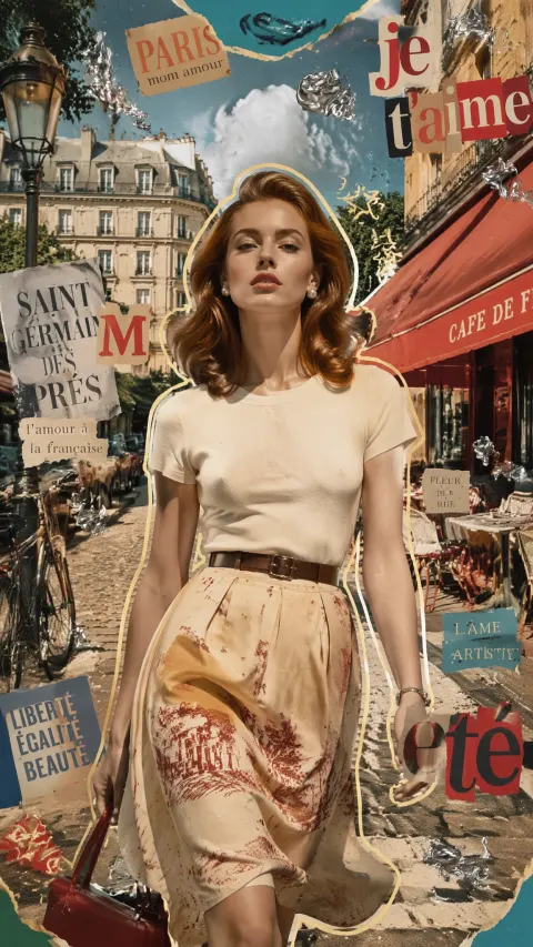 Vintage Collage Fashion Animation