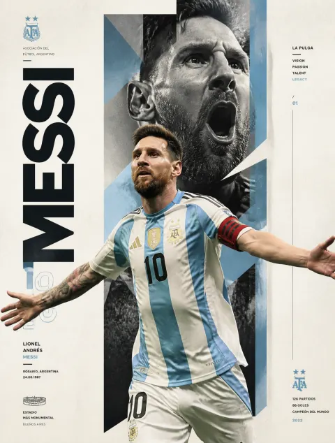 Messi Premium Sports Poster Design