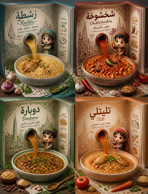 Algerian Cuisine Popup Dioramas