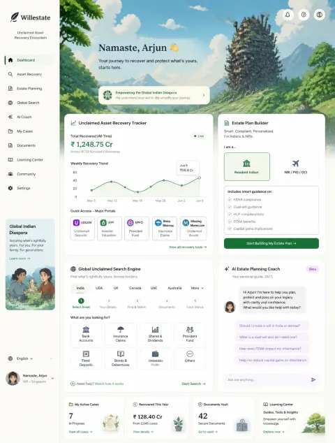 Ghibli Style Asset Recovery Website Design