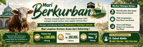 Qurban Savings Poster Design Idea