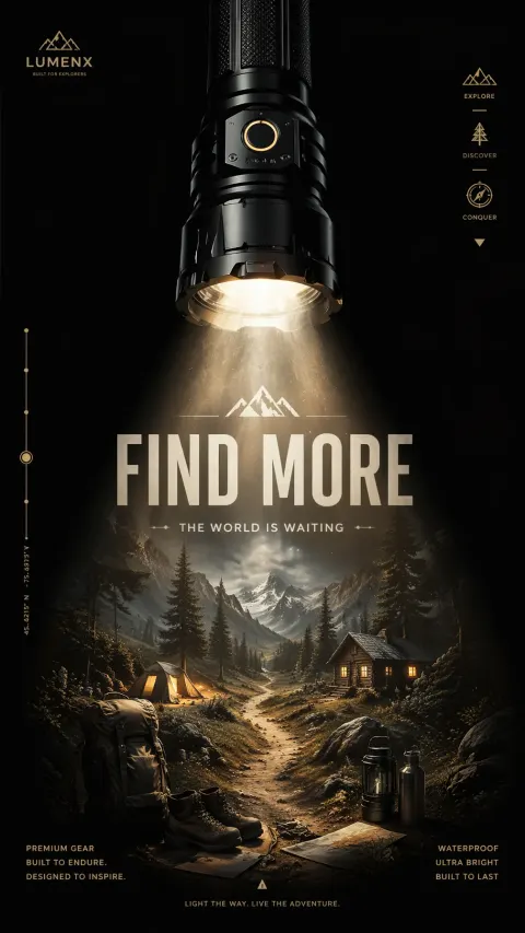 Premium Flashlight Reveals Hidden World