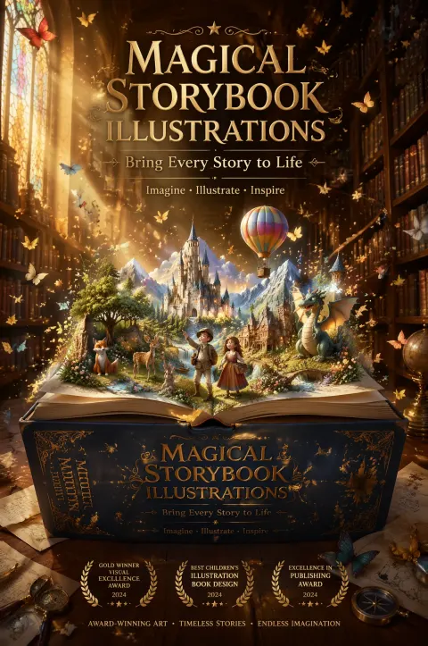 Luxury Magical Storybook Editorial Ad