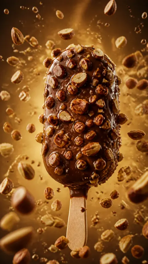 Chocolate Almond Ice Cream Bar