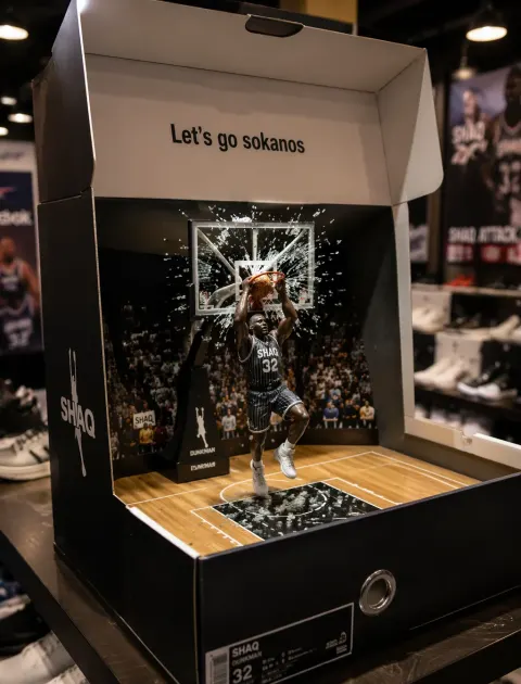 Shaq Shatters Backboard Diorama