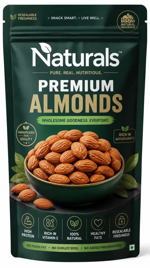 Premium Almond Packaging Concept Design