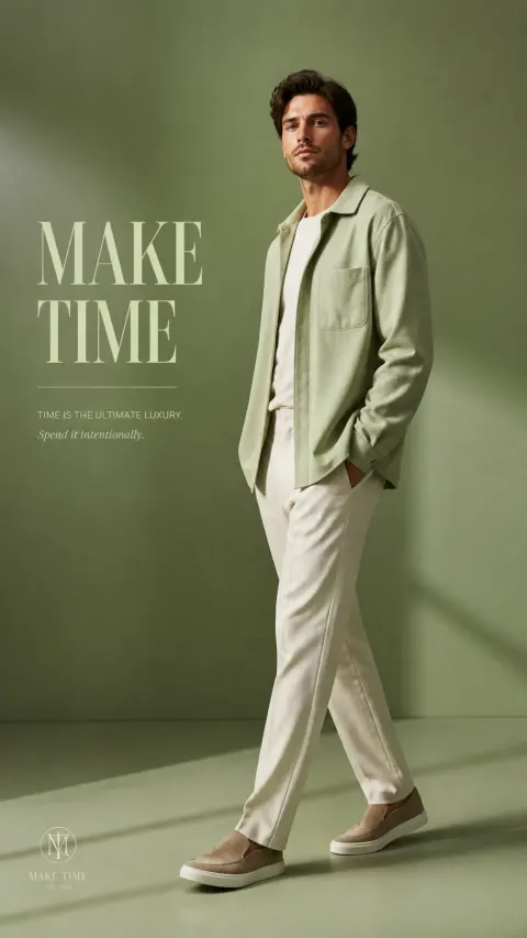 Luxury Pistachio Menswear Campaign