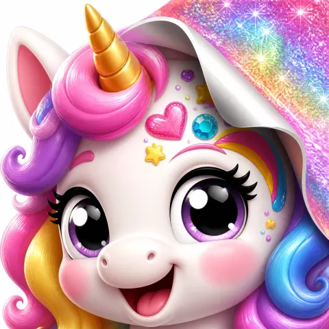 Unicorn Sticker Game Icon