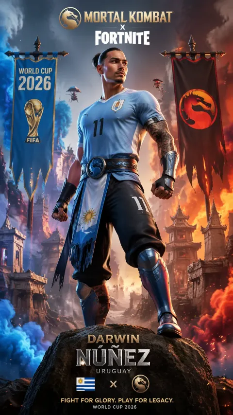 Núñez Mortal Kombat Fortnite Poster