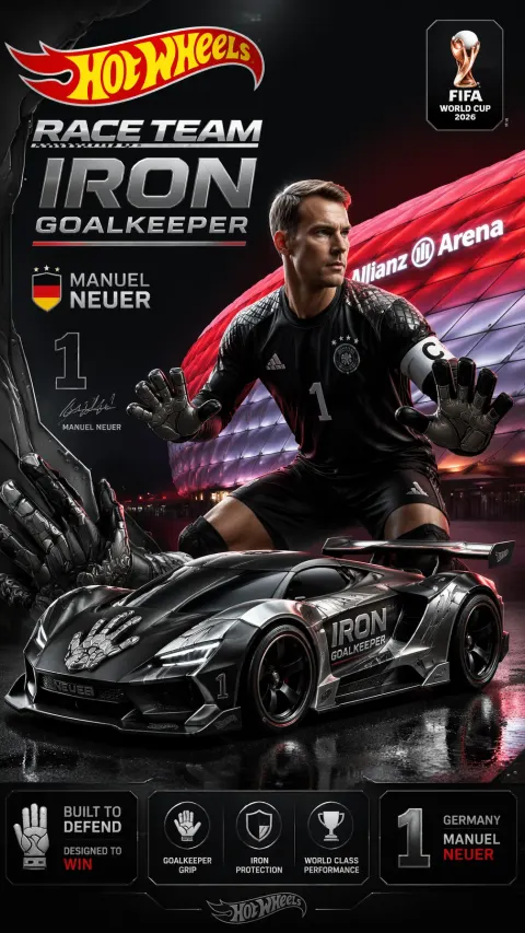Neuer Hot Wheels Iron Goalkeeper
