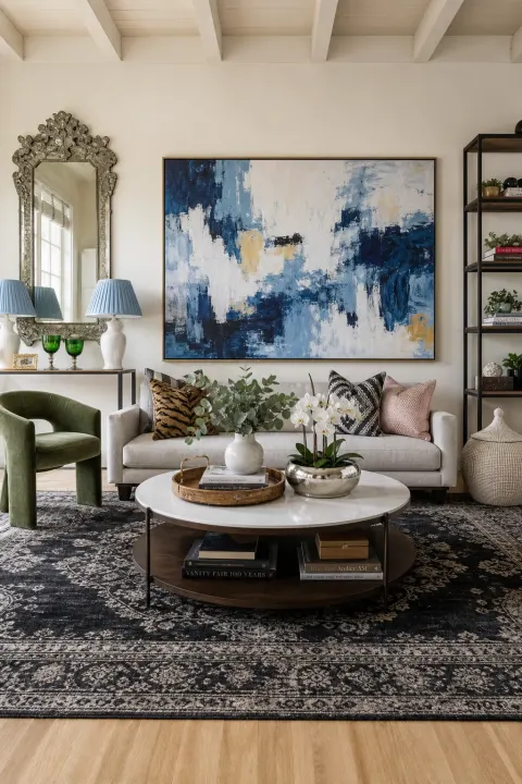 Bright Eclectic Modern Living Room
