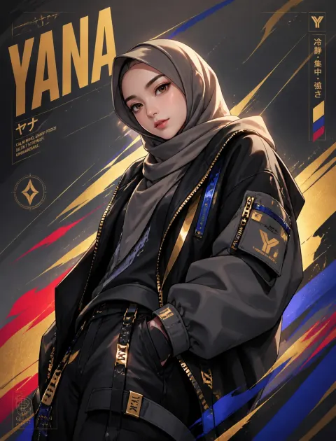 Tech Hijab Character Poster