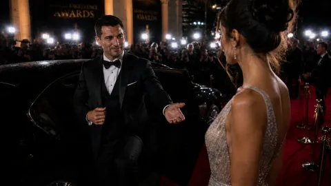 Luxury Red Carpet Cinematic Moment