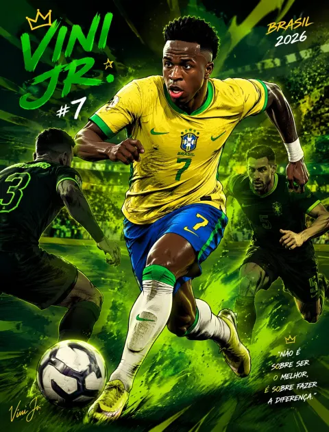 Vinicius Jr Comic Sprint Style
