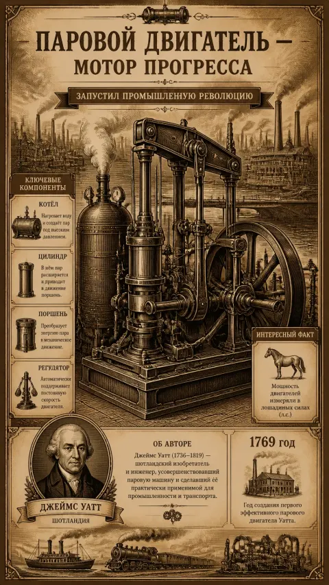 Watt Steam Engine Industrial Revolution